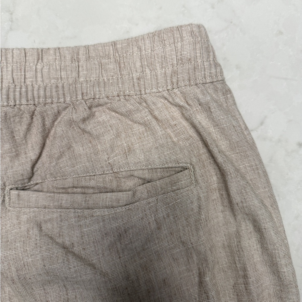 Abercrombie & Fitch Linen Blend Relaxed Pants Beige Cream - Men’s Size M Medium - Picture 14 of 15